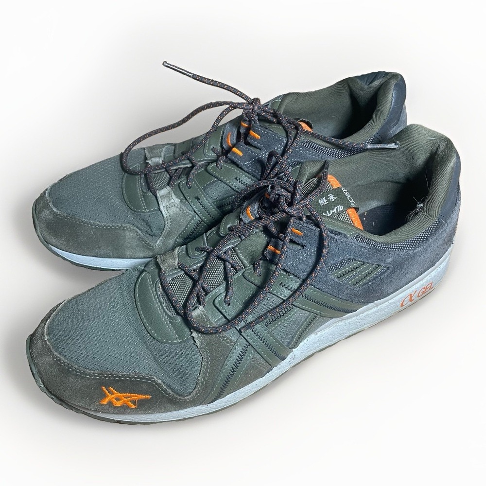 ASICS GT-II RE Men's 12 Olive Canvas Habanero 1201A451-300 Japanese Tag